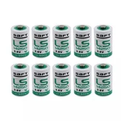 Saft LS14250 1/2AA 3.6V 1250mAh Lithium Battery Made in France