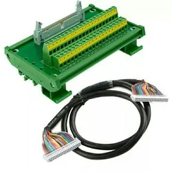 Terminal PCB 50 Pin IDC50 With DIN-50 Connector and 1 Mtr Cable