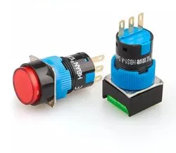 Square Push Button 16mm 24VDC LED Momentary