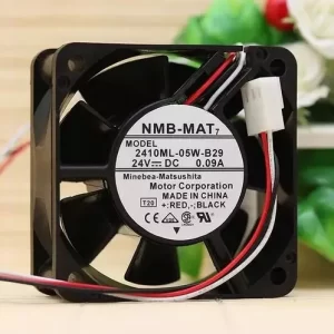 NMB Cooling Fan 2410ML-05W-B29 6025 6CM 24V 0.09A 3 line High speed double ball Bearing