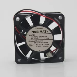 NMB cooling Fan 2406KL-01W-B29 5VDC 0.12A With 3 Pin white connector