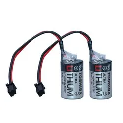 Toshiba Battery JZSP-BA01 ER3V, ER4V 3.6V LI-SOL2 PLC Battery 1000mAh With Black Connector